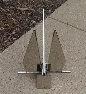 Fluke Style 5.5 lb 2.5 kg Mirror Polish Boat Anchor 316 Stainless Steel - Picture 1 of 1