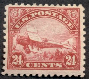 US #C6 24¢ carmine, og, LH, VF, Scott $75.00 - Picture 1 of 1