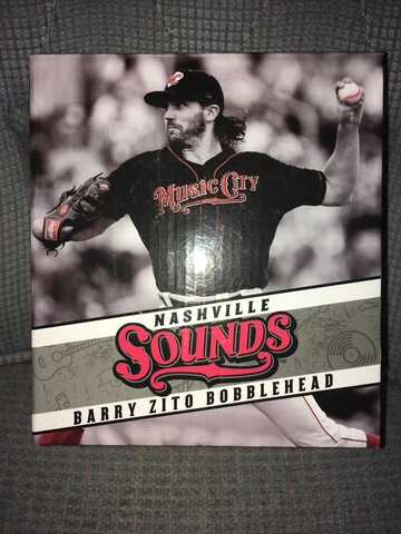 Barry Zito Bobblehead Nashville Sounds Promotional Stadium 2016 New In Box Cover