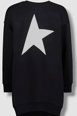 $225 Golden Goose Niña Negro Polar Estrella Vestido Sudadera Suéter Talla US 6 Foto 1 de 4