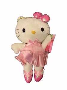 RARO Zapatos Bailarina de Vestir Rosa Sanrio Hello Kitty Felpa 12” - Imagen 1 de 3