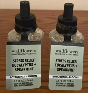 “STRESS RELIEF EUCALYPTUS+ SPEARMINT” WALLFLOWER REFILLS X 2. BBW. SHIPS FREE!! - Picture 1 of 2