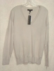 NWT's Banana Republic SILK CASHMERE Heather Grey Sweater LITE WGT size M - Picture 1 of 3