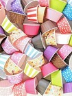 Plissierte Backbecher Cupcake Etuis Polkadot gestreifte Folie Metallic MEGA LISTE!