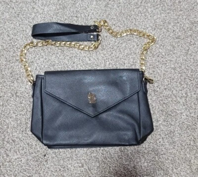 St Louis Cardinals Black Purse Handbag w/ Gold Metal Logo - Image 1 of 2