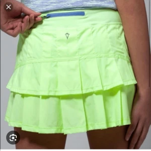 Ivivva By Lululemon Set The Pace Skirt Neon Yellow Girls Size 14 - Picture 1 of 7