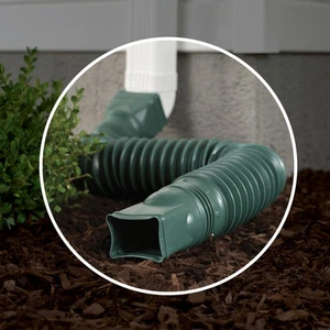 Amerimax 85011 Flex-A-Spout Green Rainwater Colander 4.5 H x 4.5 W x 25.5 L in. - Picture 1 of 1