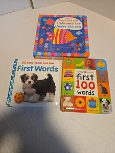 Baby First Books Set of 3 Hardcover. Good Condition. One Has Slit Wear - Picture 1 of 4