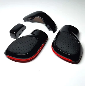 Schaltknauf / Schalthebel Schwarz Leder Rot für Golf 7 Passat Polo TRoc GTI DSG - Bild 1 von 5