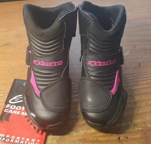Alpinestars Stella Ladies Women SMX1 R FUSIA Short Riding Motorcycle Boots 5 - Picture 1 of 12