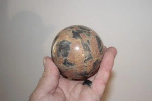 3 1/8" polierte Marmor Kugel Kugel - grau, grün & hellbraun farbig - Bild 1 von 4