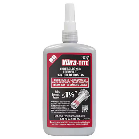 Vibra-Tite 14625 Threadlocker, Vibra-Tite 146, Rojo, Alta Resistencia, Líquido, 250 Foto 1 de 1