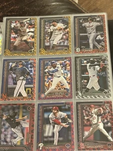 2025 Topps Serie 2 Team Borders Logo SSP 10 Karten Lot - Bild 1 von 1