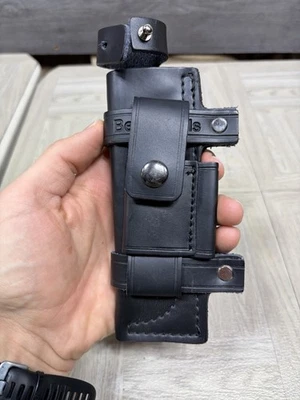 Funda para Cuchillo Bolsa Recta Hoja Estuche para Cinturón Menos 7" Oso Grylls Cuchillo Cuero Foto 1 de 4