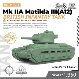 SSMODEL 1/350 Military Model Kit British Infantry Tank Mk IIA Matilda III (A12) - Bild 1 von 5