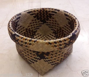 Handwoven Hamper Basket Box Container Sea Grass Natural Thai Wicker Home Garden - Picture 1 of 5