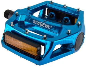 BLACKOPS BMX Pedals,DX ANODIZED BLUE SET 9/16 OLDSCHOOL GT BMX SE NEW PAIR X2 - Picture 1 of 1