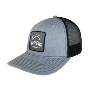 NEW@ 2025 Mathews "Half Rack" Hat/Cap Black Richardson 112 Original Trucker - Picture 1 of 1