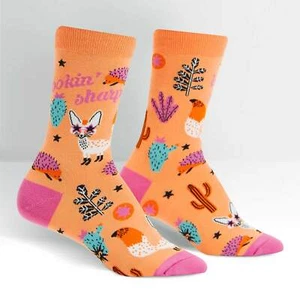 Calcetines Lookin' Sharp para Mujer Crew Talla 9-11 Calcetines de Coral It To Me Moda Desierto Nuevos - Imagen 1 de 1