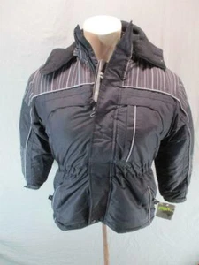 NWT Triple Star Size M(10-12) Girl Black Fleece Lined Hooded 3-in1 Jacket GR6330 - Picture 1 of 8