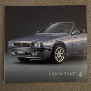 Maserati Spyder iE 2.0 & 2.8 1991-94 Foldout Sales Brochure In English & Spanish - Picture 1 of 6