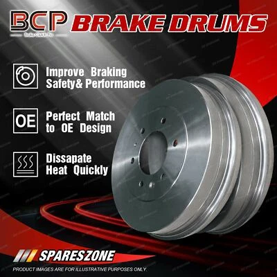 Rear Brake Drums Pair for Ford Transit VH VJ 00-02 DRW LWB Genuine Performance - image 1 of 2