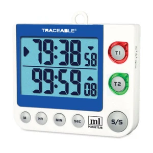 Traceable® blinkender LED Alarm großstelliger Dual-Channel-Timer 1 EA - Bild 1 von 1