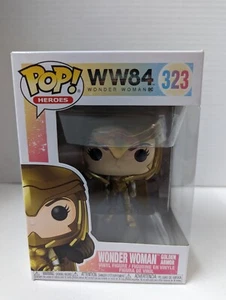Funko Pop Figure - WW 84 Wonder Woman - Wonder Woman Golden Armor - 323 - NEW - Picture 1 of 3