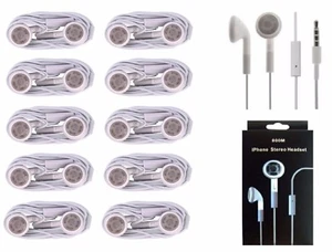 10x Pack Stereo Earphone Headset with Built-in Microphone and Answering Button - Picture 1 of 1