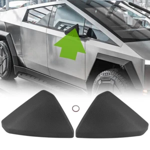 Para Tesla Cybertruck 2023~2025 Cubierta de espejo retrovisor lateral Tapa de ala Borde Añadir - Imagen 1 de 15