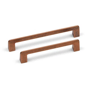Manijas de cocina antiguas de cobre | 128 mm 160 mm | cajón de gabinete armario tirón - Imagen 1 de 32