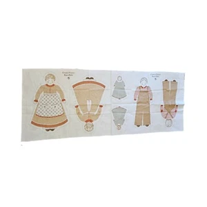 Fabric Doll Pillow Panel Family Country Classics Prairie by Ameritex Cotton DIY - Picture 1 of 4