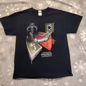 Vtg Star Wars Boba Fett T Shirt Mens Large White Tag  - Picture 1 of 7