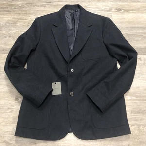 NEW Emile Lafaurie Mens SZ 50 Navy Blue Blazer Notch Lapel Wool Blend Coat NWT - Picture 1 of 8