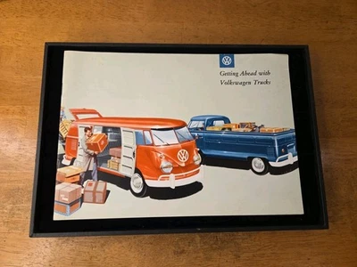 Folleto del catálogo de ventas de camiones Volkswagen vintage años 60 Foto 1 de 4
