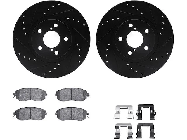 Kit de pastillas de freno delanteras y rotor para Subaru BRZ 2013-2015 2014 FK664SB Foto 1 de 1