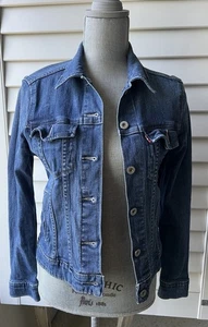 Vintage Levis Classic Jean Jacket Womens Small Medium Wash Denim Blue - Picture 1 of 8