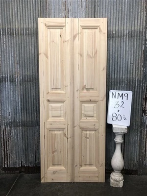 Puertas dobles francesas (32x80,5) puertas de panel elevado, puertas de estilo europeo NM9 Foto 1 de 4