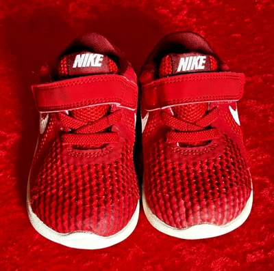 Nike Revolution 4 (TDV) Gym Red/White Boy's Toddler Shoes - Size 5C B26 - Image 1 of 4