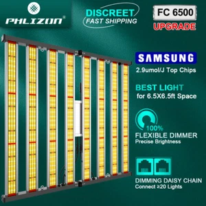 PHLIZON FC6500 LED Grow Light Sunlike Full Spectrum Hydroponics Indoor Grow CO2 - Picture 1 of 12