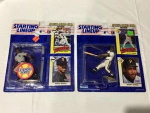 2-1993 Barry Bonds Starting Lineup Figures & Cards 1 is Extended Series Both NIB