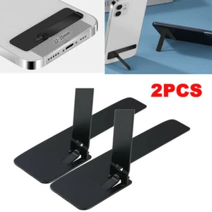 2X Support Mini Support Béquille Métallique Téléphone Portable pour iPhone 13 16 Pro Max Samsung - Photo 1 sur 10