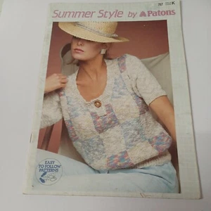 SUMMER STYLE by PATONS Pattern Book 757 VINTAGE - Estate Item - Picture 1 of 12