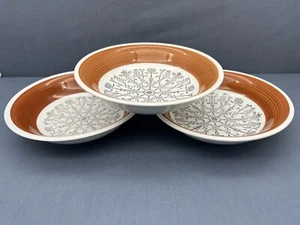 GEFLE Sweden PERGOLA Helmer Ringstrom 7 3/4" SOUP SALAD CEREAL BOWLS Set of 3 - Picture 1 of 12