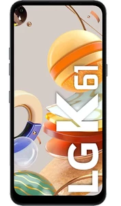 LG K61 Smartphone 128 GB Dual SIM (6,53 Zoll) FHD+ Display, Titan LM-Q630EAW NEU - Bild 1 von 4