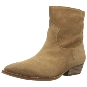 Sam Edelman Women's Ava Ankle Boot, Color-Camel Sued, Sz 9M - Picture 1 of 6