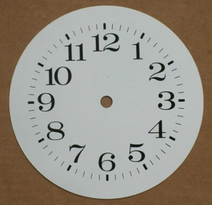 6.5/16 inch 160mm WHITE ARABIC ALUMINIUM CLOCK DIAL - Picture 1 of 1