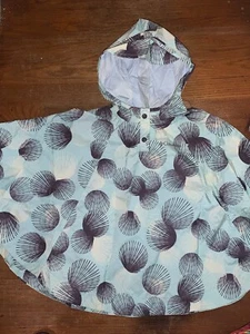 COLUMBIA Floral Dandelion Bursts Rain Poncho & Hood Sz XS Youth Girls ❤️sj7m1 - Picture 1 of 11