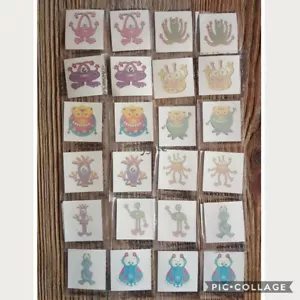 36 x Monster Tattoos Children's Kids Party Favours Student Rewards - Picture 1 of 4