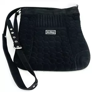 BOLSO BREADLEY NEGRO ACOLCHADO BANDOLERA FLOR CON CREMALLERA CACHEMIRA FORRADO - Imagen 1 de 10